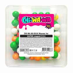 Жвачка CHI-WA-WA BULK Шарик сладкий 9,5г 1кг/GUM701